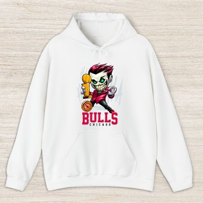 Joker Cartoon With The Champion Cup X Chicago Bulls Team Unisex Hoodie TBH1589