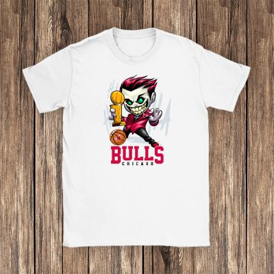 Joker Cartoon With The Champion Cup X Chicago Bulls Team Unisex T-Shirt TBT1589
