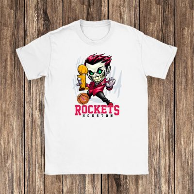 Joker Cartoon With The Champion Cup X Houston Rockets Team Unisex T-Shirt TBT1592