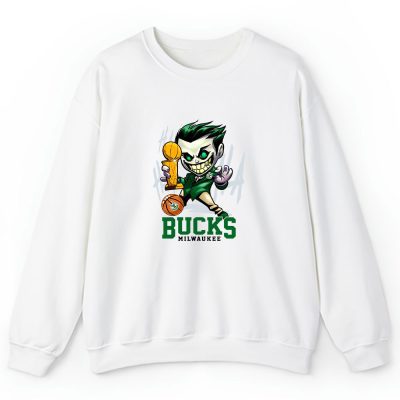 Joker Cartoon With The Champion Cup X Milwaukee Bucks Team Unisex Sweatshirt TBS1594