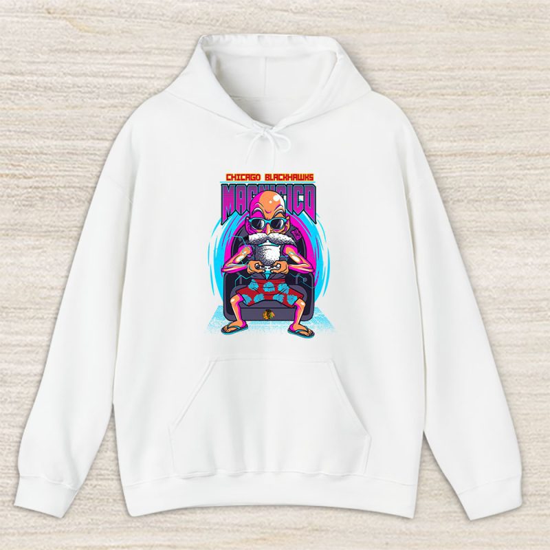 Kamesennin X Master Roshi X Chicago Blackhawks Team X NHL X Hockey Fan Unisex Hoodie TAH1335