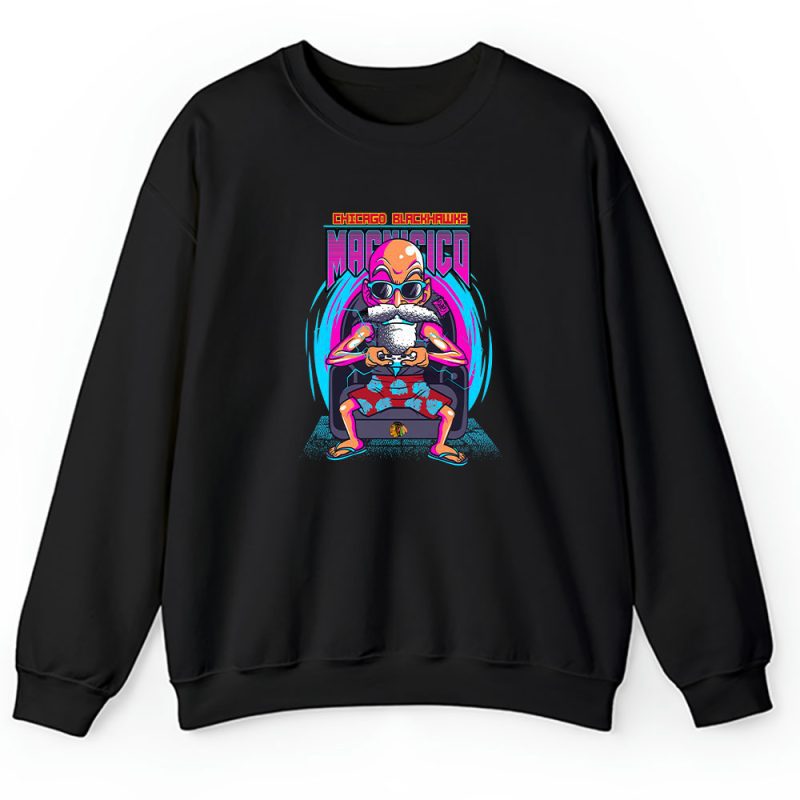 Kamesennin X Master Roshi X Chicago Blackhawks Team X NHL X Hockey Fan Unisex Sweatshirt TAS1335