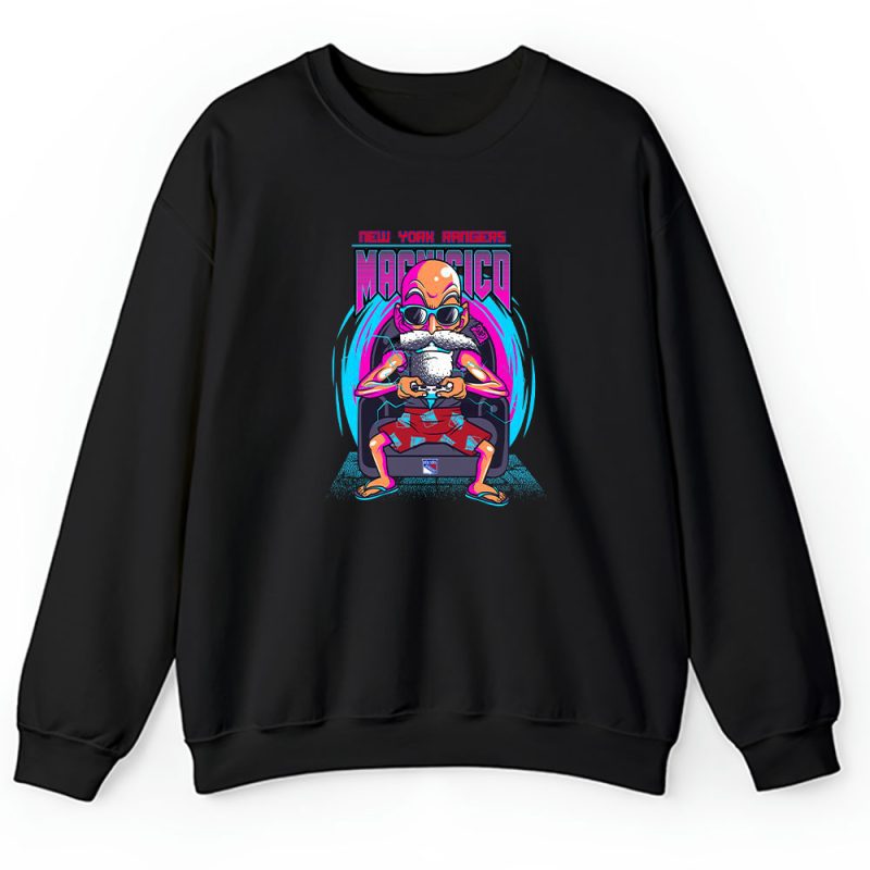 Kamesennin X Master Roshi X New York Rangers Team X NHL X Hockey Fan Unisex Sweatshirt TAS1341