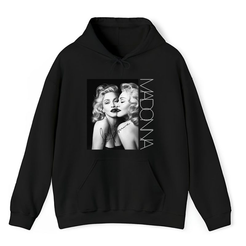 Madonna The Queen Of Pop Madge Black Unisex Hoodie TAH1114