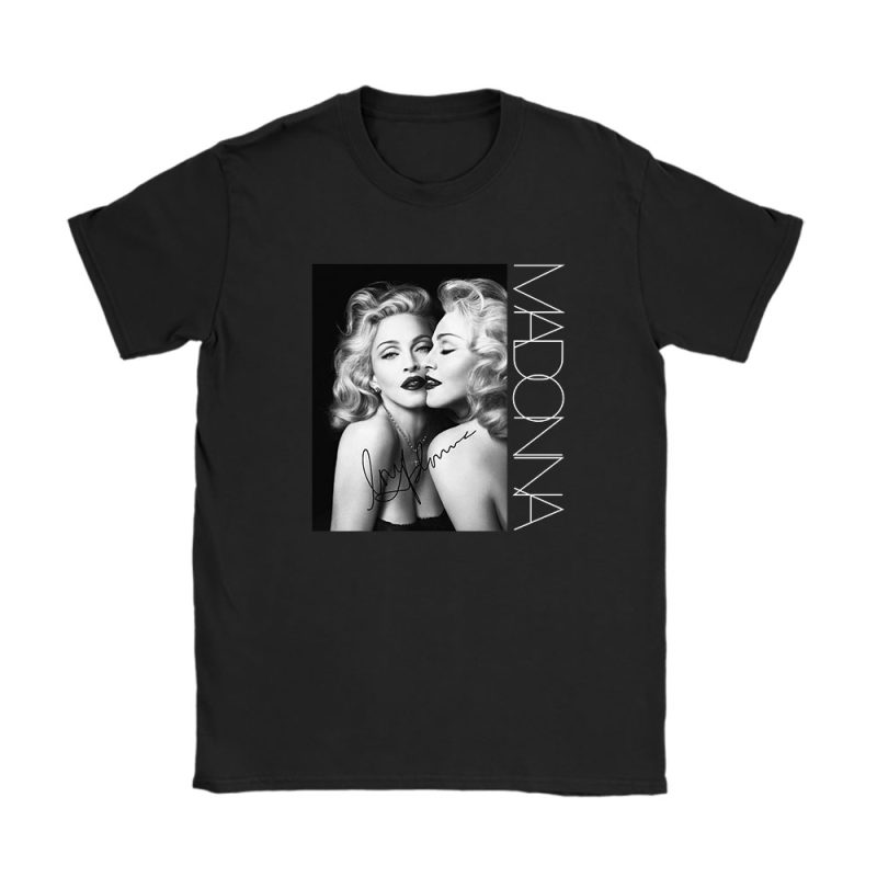 Madonna The Queen Of Pop Madge Black Unisex T-Shirt TAT1114