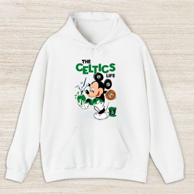 Mickey Mouse Painted Himself The Team Colors X Boston Celtics Team Unisex Hoodie TBH1550