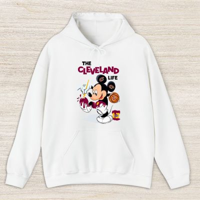 Mickey Mouse Painted Himself The Team Colors X Cleveland Cavaliers Team Unisex Hoodie TBH1548