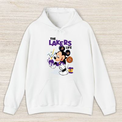 Mickey Mouse Painted Himself The Team Colors X Los Angeles Lakers Team Unisex Hoodie TBH1547