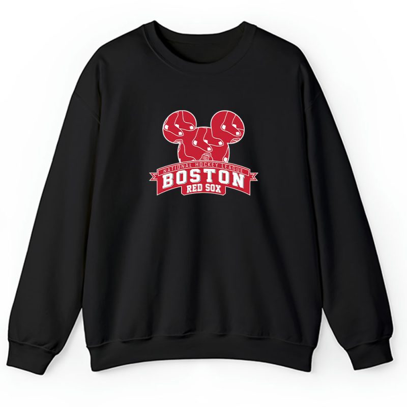 Mickey Mouse X Boston Red Sox Team X MLB X Baseball Fans Unisex Sweatshirt TAS1312