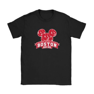 Mickey Mouse X Boston Red Sox Team X MLB X Baseball Fans Unisex T-Shirt TAT1312