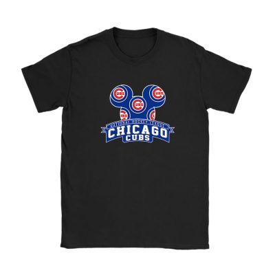 Mickey Mouse X Chicago Cubs Team X MLB X Baseball Fans Unisex T-Shirt TAT1304