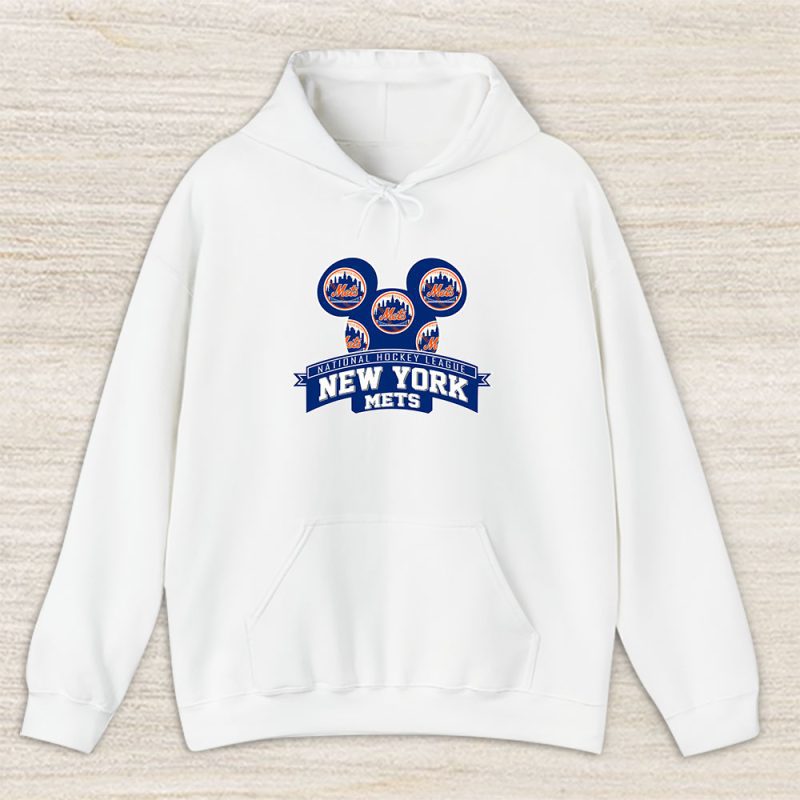 Mickey Mouse X New York Mets Team X MLB X Baseball Fans Unisex Hoodie TAH1306