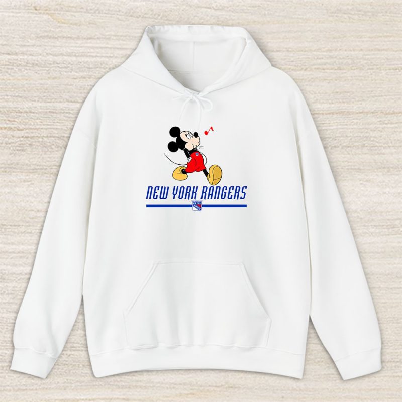 Mickey Mouse X New York Rangers Team X NHL X Hockey Fan Unisex Hoodie TAH1327