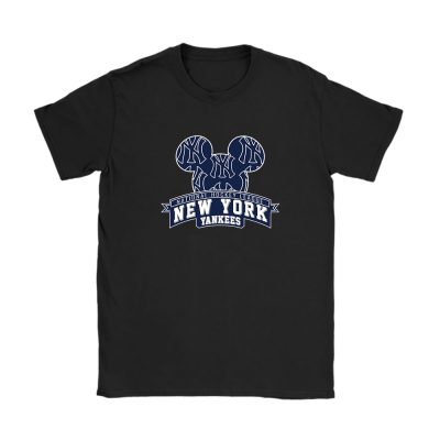 Mickey Mouse X New York Yankees Team X MLB X Baseball Fans Unisex T-Shirt TAT1307