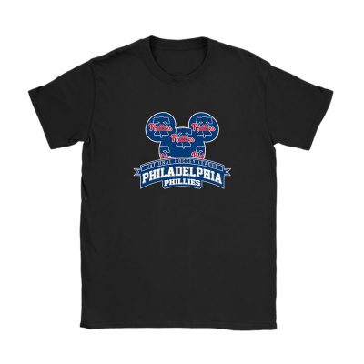 Mickey Mouse X Philadelphia Phillies Team X MLB X Baseball Fans Unisex T-Shirt TAT1308