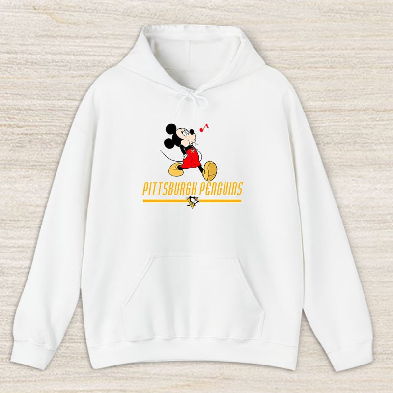 Mickey Mouse X Pittsburgh Penguins Team X NHL X Hockey Fan Unisex Hoodie TAH1329