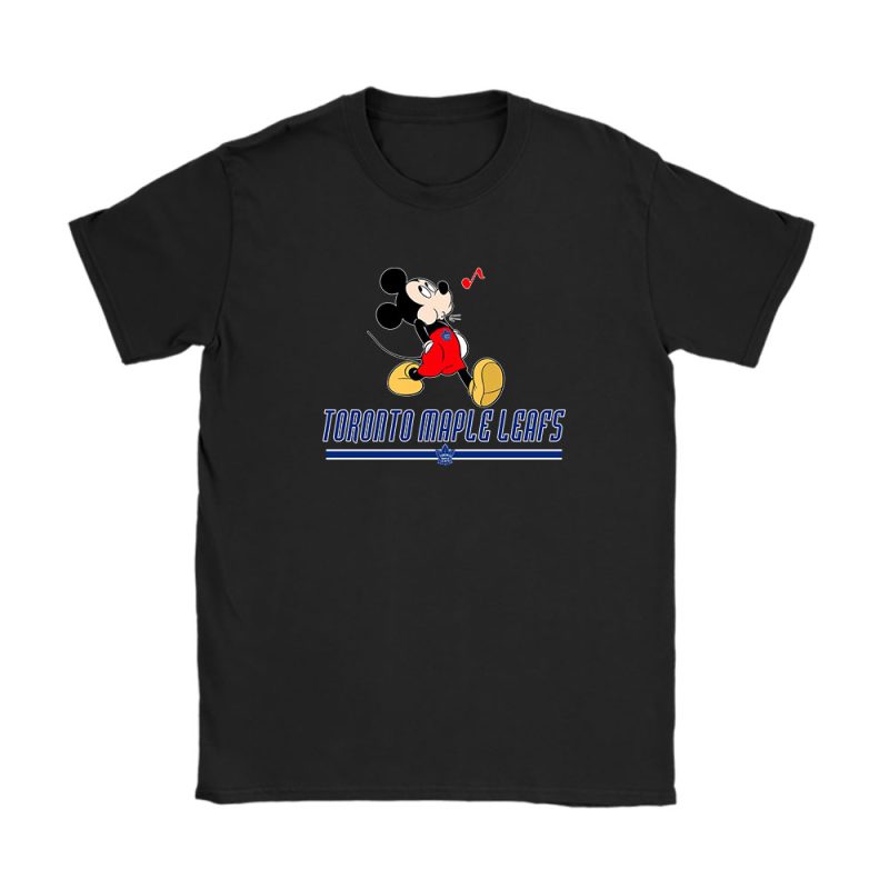 Mickey Mouse X Toronto Maple Leafs Team X NHL X Hockey Fan Unisex T-Shirt TAT1330