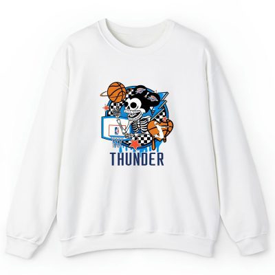 Mickey Skull Retro Basketball Sublimation Oklahoma City Thunder Team Unisex Sweatshirt TBS1583