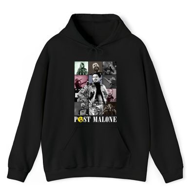 Post Malone Posty Retro Super Bowl Black Unisex Hoodie TAH1124