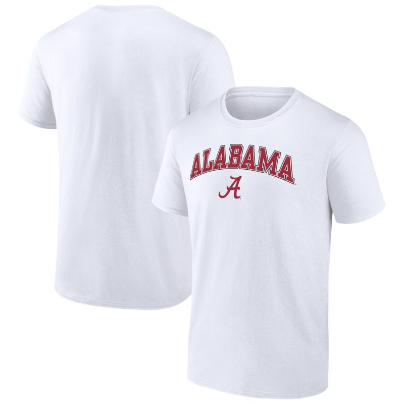 Alabama Crimson Tide Campus Unisex T-Shirt White