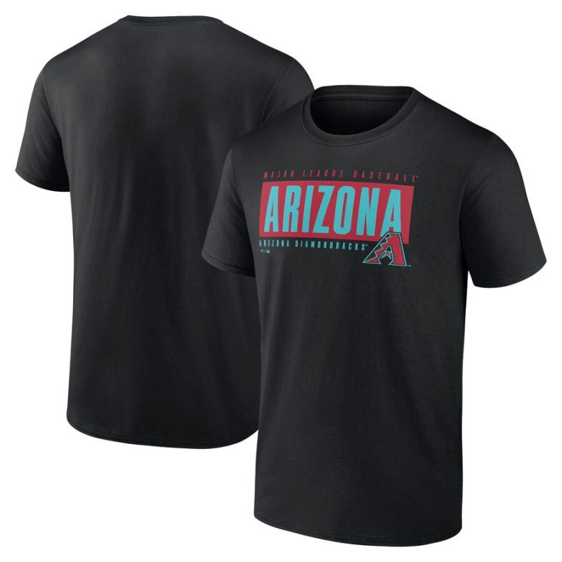 Arizona Diamondbacks Blocked Out Unisex T-Shirt - Black