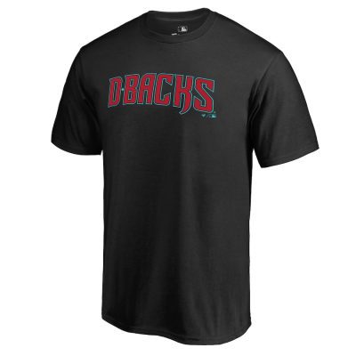 Arizona Diamondbacks Team Wordmark Unisex T-Shirt Black