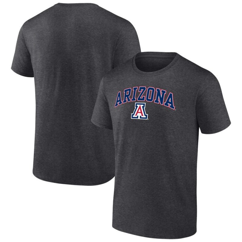 Arizona Wildcats Campus Unisex T-Shirt Heather Charcoal