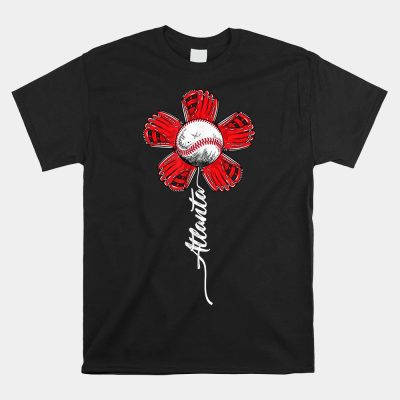 Atlanta Colorful Baseball Flower Souvenir Unisex T-Shirt