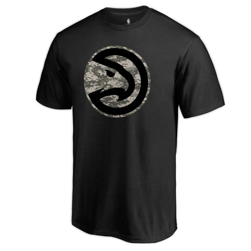 Atlanta Hawks Cloak Camo Unisex T-Shirt Black