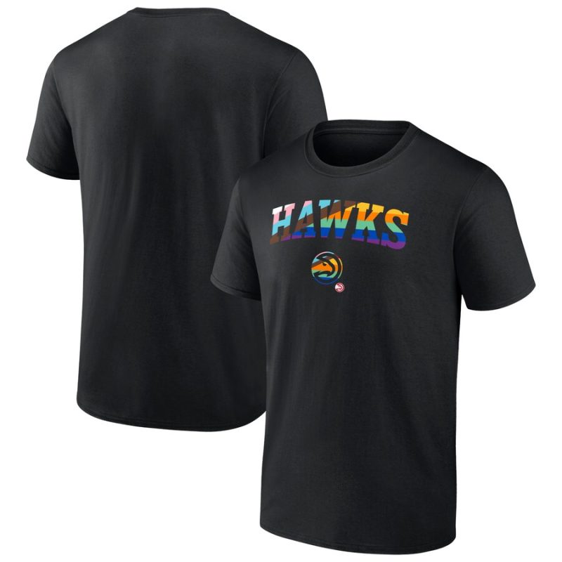 Atlanta Hawks Logo Pride Unisex T-Shirt - Black