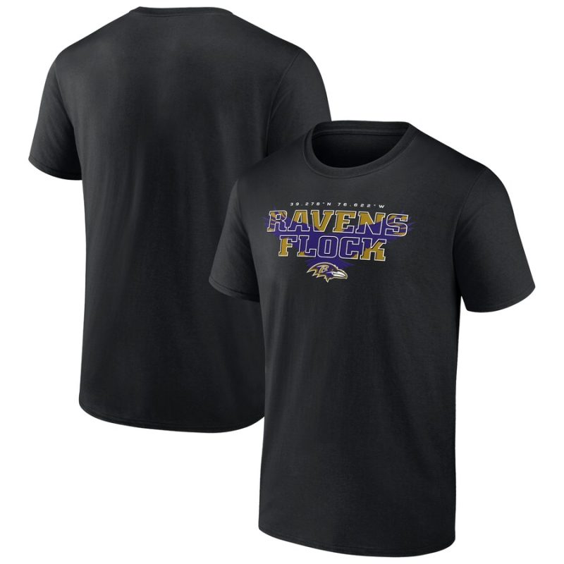 Baltimore Ravens Hometown Collection Prime Time Unisex T-Shirt - Black