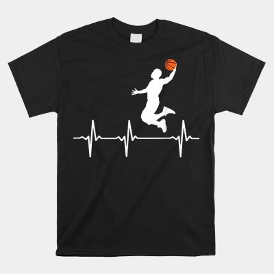 Basketball Heartbeat Unisex T-Shirt