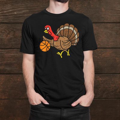 Basketball Player Turkey Funny Thanksgiving Day Unisex T-Shirt