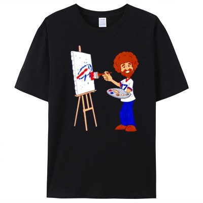 Bob Ross Happy Little Touchdowns Buffalo Bills Unisex T-Shirt