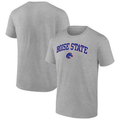 Boise State Broncos Campus Unisex T-Shirt Heather Gray