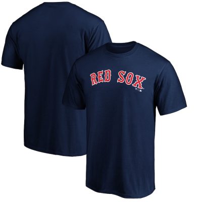 Boston Red Sox Official Wordmark Team Unisex T-Shirt Navy