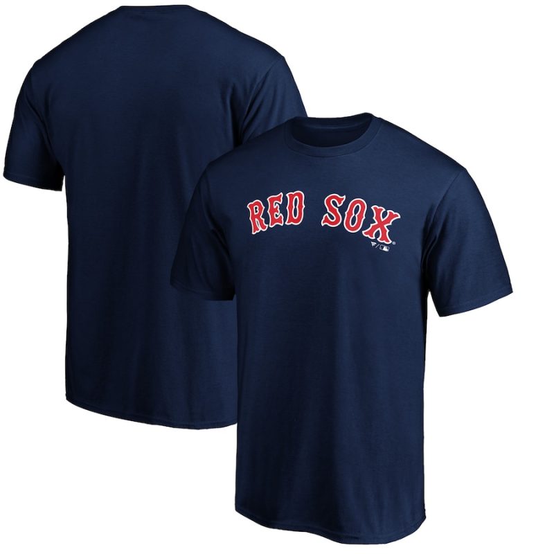 Boston Red Sox Official Wordmark Team Unisex T-Shirt Navy