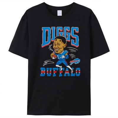 Buffalo Bills Stefon Diggs Signature Homage Caricature Player Unisex T-Shirt