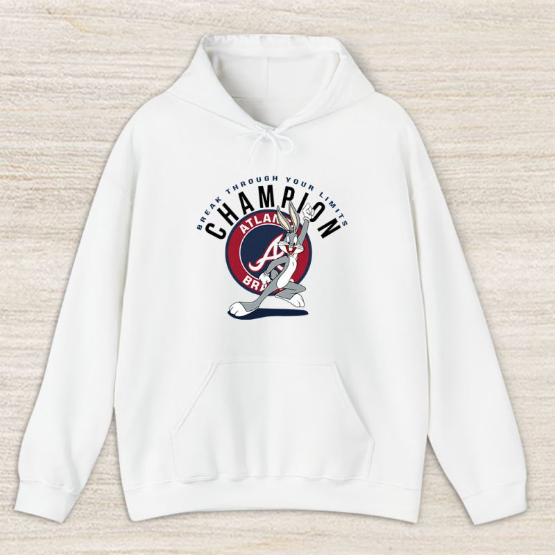 Bug Bunny X Atlanta Braves Team X MLB X Baseball Fans Unisex Hoodie TAH2088