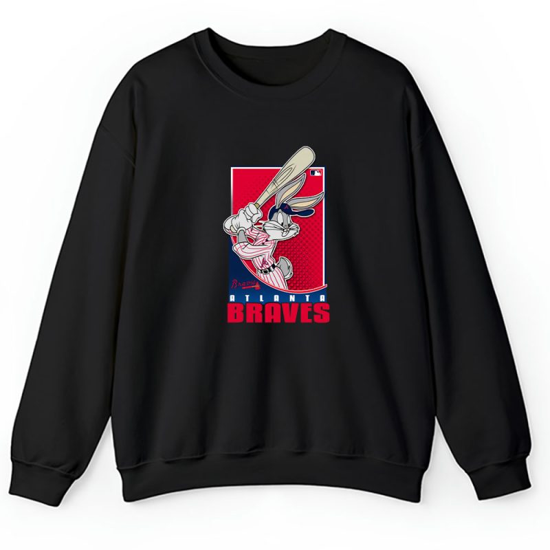 Bug Bunny X Atlanta Braves Team X MLB X Baseball Fans Unisex Sweatshirt TAS2087