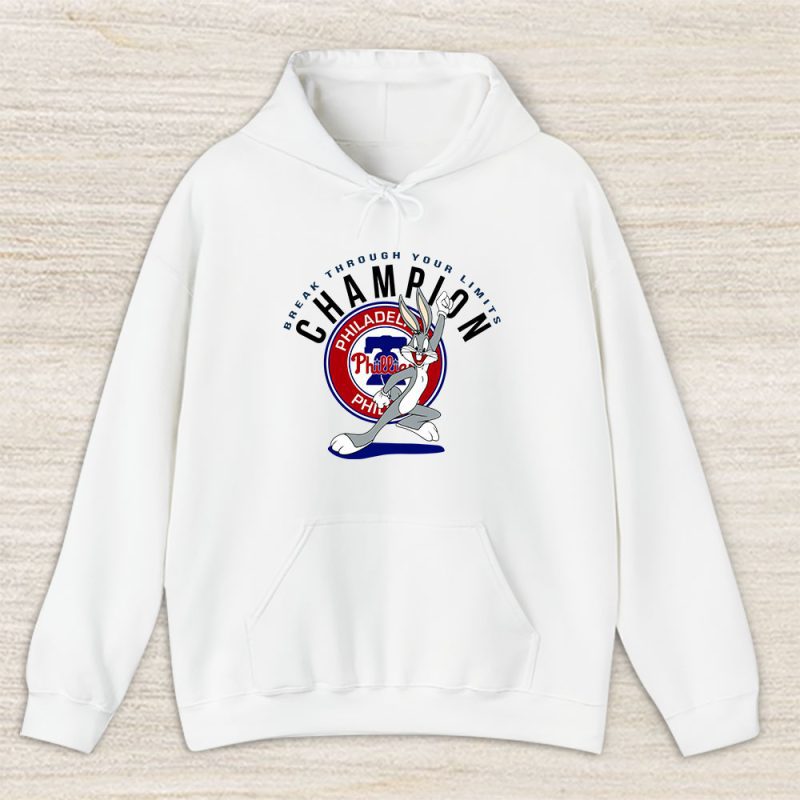 Bug Bunny X Philadelphia Phillies Team X MLB X Baseball Fans Unisex Hoodie TAH2100