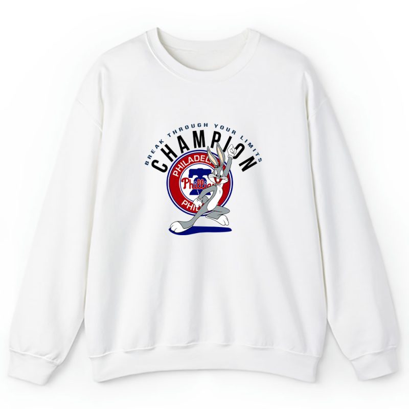 Bug Bunny X Philadelphia Phillies Team X MLB X Baseball Fans Unisex Sweatshirt TAS2100