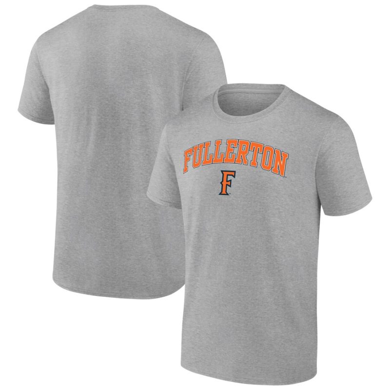 Cal State Fullerton Titans Campus Unisex T-Shirt Heather Gray