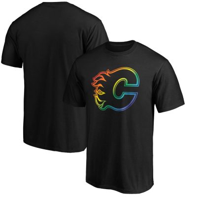 Calgary Flames Team Pride Logo Unisex T-Shirt - Black