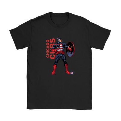 Captain America MLB Chicago Cubs Unisex T-Shirt TAT1698