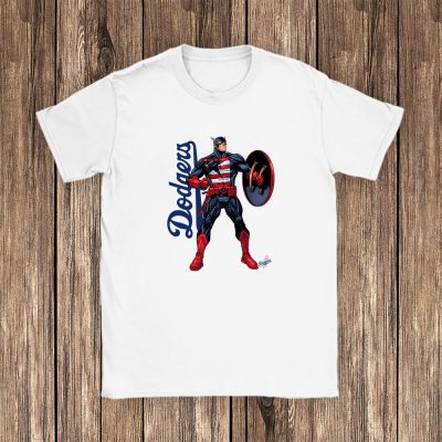 Captain America MLB Los Angeles Dodgers Unisex T-Shirt TAT1714