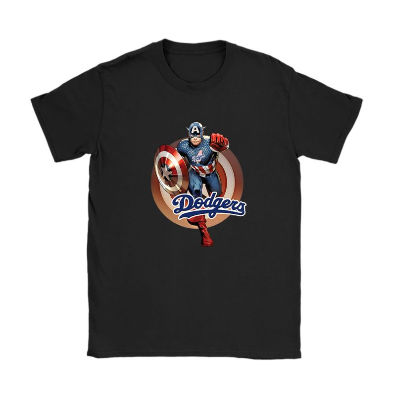 Captain America MLB Los Angeles Dodgers Unisex T-Shirt TAT1715