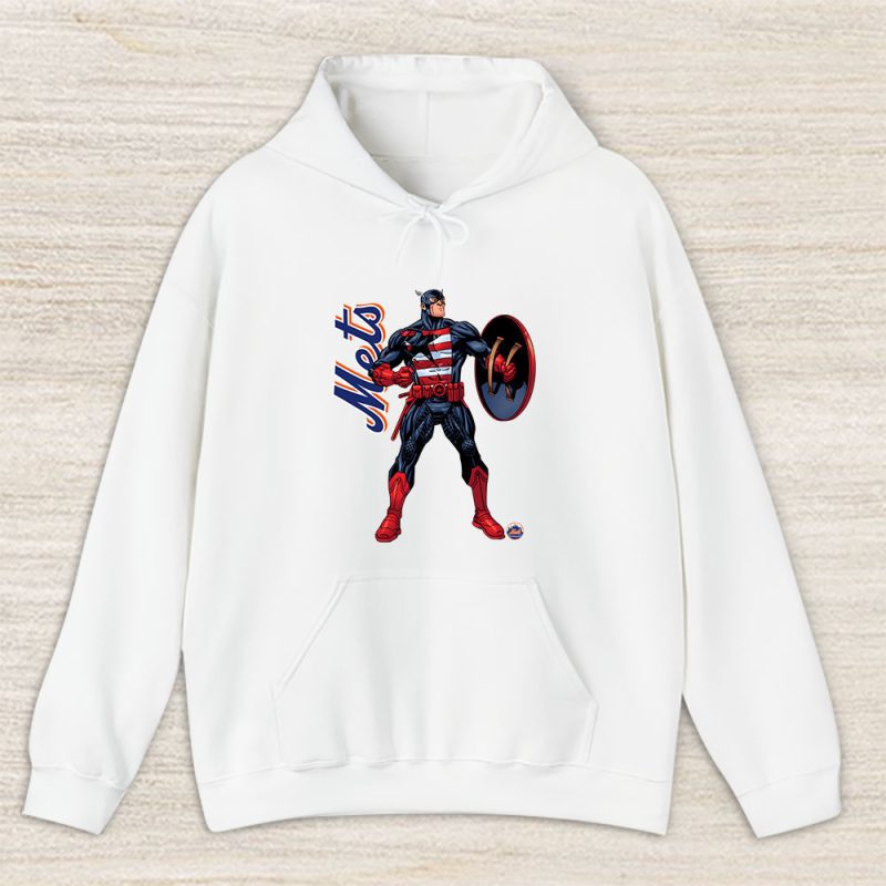 Captain America MLB New York Mets Unisex Hoodie TAH1728