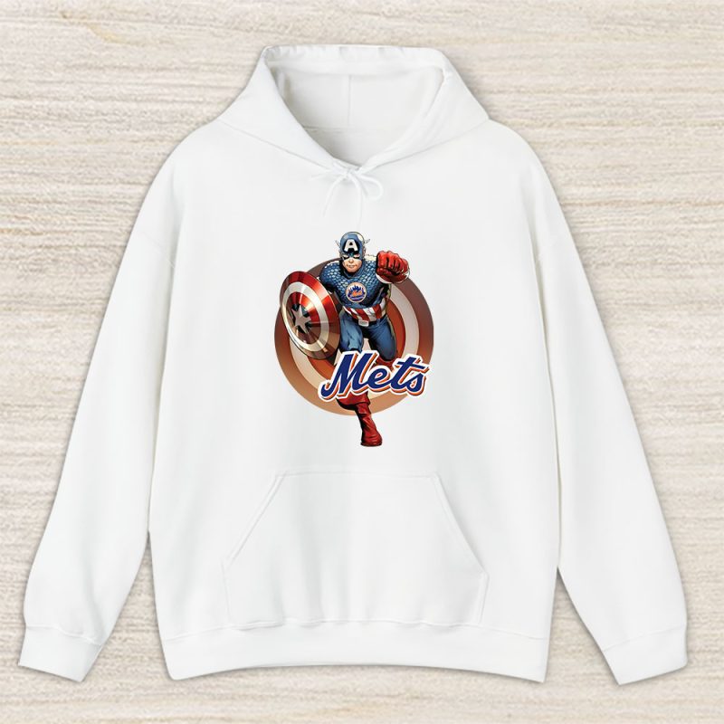 Captain America MLB New York Mets Unisex Hoodie TAH1729