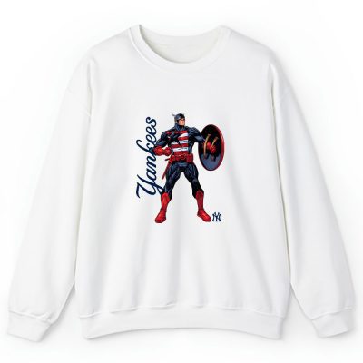 Captain America MLB New York Yankees Unisex Sweatshirt TAS1733